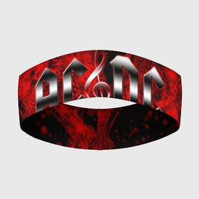 Повязка на голову 3D с принтом AC DC Rock N Roll в Петрозаводске,  |  | acdc | hard rock | гитара | группа | метал | музыка | рок