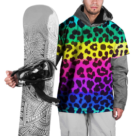 Накидка на куртку 3D с принтом Leopard Pattern   Neon , 100% полиэстер |  | fashion | leopard | neon | pattern | skin | vanguard | авангард | леопард | мода | неон | узор