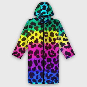 Дождевик унисекс 3D с принтом Leopard Pattern  Neon в городе Новоалтайск,  |  | fashion | leopard | neon | pattern | skin | vanguard | авангард | леопард | мода | неон | узор
