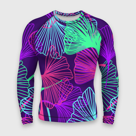 Мужской рашгард 3D с принтом Neon color pattern  Fashion 2023 в Кировске,  |  | color | fashion | leaf | neon | pattern | лист | мода | неон | узор | цвет