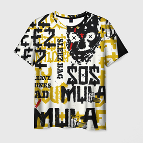 Мужская футболка 3D с принтом ZillaKami x SosMula City Morgue   SosMula в Белгороде, 100% полиэфир | прямой крой, круглый вырез горловины, длина до линии бедер | city | citymorgue | jason | morgue | sos mula | sosmula | zilla kami | zillakami | джейсон