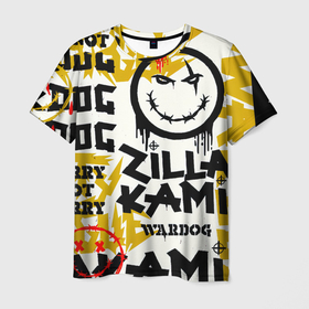 Мужская футболка 3D с принтом ZillaKami x SosMula City Morgue   ZillaKami в Белгороде, 100% полиэфир | прямой крой, круглый вырез горловины, длина до линии бедер | city | citymorgue | morgue | smile | sos mula | sosmula | zilla kami | zillakami