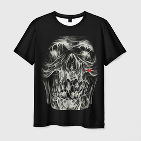Мужская футболка 3D с принтом Зомби и немного сердца в Курске, 100% полиэфир | прямой крой, круглый вырез горловины, длина до линии бедер | зомби | сердце | скелет | стиль | ужас | хоррор | череп