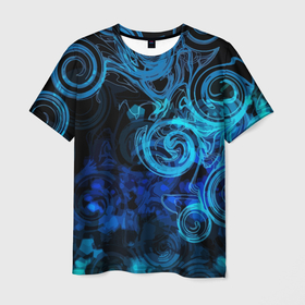Мужская футболка 3D с принтом Fashion pattern 2078 в Петрозаводске, 100% полиэфир | прямой крой, круглый вырез горловины, длина до линии бедер | abstraction | circle | fashion | pattern | абстракция | круг | мода | узор
