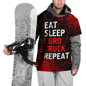 Накидка на куртку 3D с принтом Eat Sleep Euro Truck Repeat   Спрей , 100% полиэстер |  | eat sleep euro truck repeat | euro | logo | simulator | truck | евро | игра | игры | краска | лого | логотип | символ | симулятор | спрей | трак
