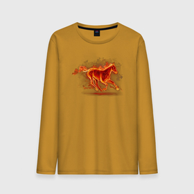 Мужской лонгслив хлопок с принтом Fire horse (огненная лошадь) в Тюмени, 100% хлопок |  | fire | flame | horse | в огне | в пламени | конь | лошадь | огненная | огненный | огонь | пламя