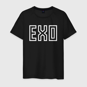 Мужская футболка хлопок с принтом эхо логотип группы , 100% хлопок | прямой крой, круглый вырез горловины, длина до линии бедер, слегка спущенное плечо. | Тематика изображения на принте: baekhyun | chanyeol | d.o. | exo | exo band | exo k | exo m | kai | kris | lay | luhan | sehun | suho | tao | xiumin | пэкхён | чен | экзо | эхо