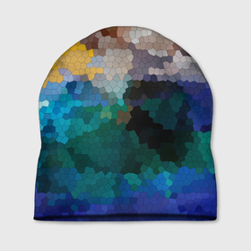 Шапка 3D с принтом Осенний мозаичный узор в Тюмени, 100% полиэстер | универсальный размер, печать по всей поверхности изделия | абстрактный | камуфляж | милитари | модный | мозаика | разноцветный | современный