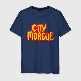 Мужская футболка хлопок с принтом ZillaKami x SosMula City Morgue   Logo в Белгороде, 100% хлопок | прямой крой, круглый вырез горловины, длина до линии бедер, слегка спущенное плечо. | city | citymorgue | morgue | sos mula | sosmula | zilla kami | zillakami