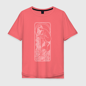 Мужская футболка хлопок Oversize с принтом Зодиак | Водолей в Тюмени, 100% хлопок | свободный крой, круглый ворот, “спинка” длиннее передней части | aquarius | zodiac | водолей | знаки зодиака | знакизодиака | зодиак
