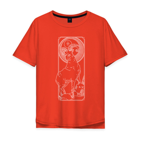 Мужская футболка хлопок Oversize с принтом Зодиак | Овен в Тюмени, 100% хлопок | свободный крой, круглый ворот, “спинка” длиннее передней части | Тематика изображения на принте: aries | zodiaс | знаки зодиака | знакизодиака | зодиак | овен