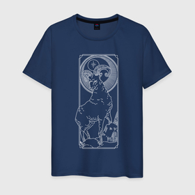 Мужская футболка хлопок с принтом Зодиак | Овен в Тюмени, 100% хлопок | прямой крой, круглый вырез горловины, длина до линии бедер, слегка спущенное плечо. | aries | zodiaс | знаки зодиака | знакизодиака | зодиак | овен
