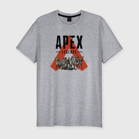 Мужская футболка хлопок Slim с принтом Apex Legends   All Star в Белгороде, 92% хлопок, 8% лайкра | приталенный силуэт, круглый вырез ворота, длина до линии бедра, короткий рукав | apex | apex legends | game | апекс | апекс лежендс | гик | игра | персонаж апекс