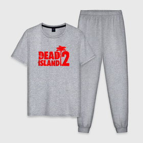 Мужская пижама хлопок с принтом dead island 2 в Тюмени, 100% хлопок | брюки и футболка прямого кроя, без карманов, на брюках мягкая резинка на поясе и по низу штанин
 | Тематика изображения на принте: dead | dead island | dead island 2 | dead island gameplay | gameplay | island | zombie | zombies