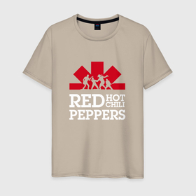 Мужская футболка хлопок с принтом RHCP Logo (Red Hot Chili Peppers Logo) , 100% хлопок | прямой крой, круглый вырез горловины, длина до линии бедер, слегка спущенное плечо. | anthony | chad | chili | flea | fr | hot | john | kiedis | peppers | red | red hot chili peppers | rhcp | rock | smith | джон | кидис | красные | острые | перцы | рок | смит | фли | фрушанте | чили | чэд | энтони