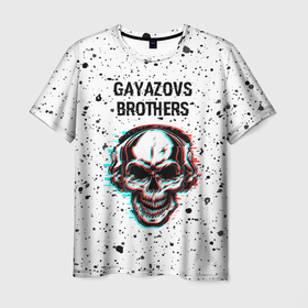 Мужская футболка 3D с принтом Gayazovs Brothers | ЧЕРЕП | Краска в Екатеринбурге, 100% полиэфир | прямой крой, круглый вырез горловины, длина до линии бедер | brothers | music | paint | rap | бразерс | брызги | гаязов | гаязовс | краска | музыка | рэп | рэпер | рэперы | рэпперы | хип | хип хоп | хоп | череп