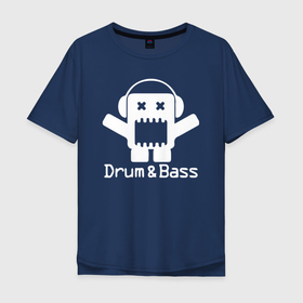 Мужская футболка хлопок Oversize с принтом Drum  Bass Black edition , 100% хлопок | свободный крой, круглый ворот, “спинка” длиннее передней части | Тематика изображения на принте: dnb | jungle | mix