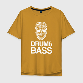 Мужская футболка хлопок Oversize с принтом drum and bass mix в Курске, 100% хлопок | свободный крой, круглый ворот, “спинка” длиннее передней части | Тематика изображения на принте: dnb | jungle | mix