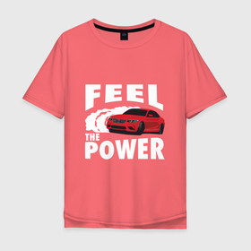 Мужская футболка хлопок Oversize с принтом BMW   Почувствуй силу в Кировске, 100% хлопок | свободный крой, круглый ворот, “спинка” длиннее передней части | auto | bmw | car | driver | авто | автомобиль | бмв | водитель | дорога | машина | скорость