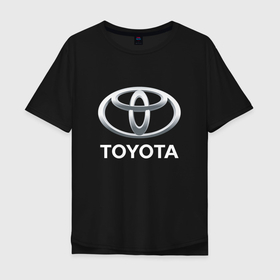 Мужская футболка хлопок Oversize с принтом TOYOTA 3D Logo , 100% хлопок | свободный крой, круглый ворот, “спинка” длиннее передней части | auto | camry | corolla | cruiser | land | logo | moto | rav | supra | toyota | авенсис | авто | автомобиль | камри | королла | крузер | ленд | лого | логотип | логотипы | марка | мото | рав | символ | тойота | шильдик