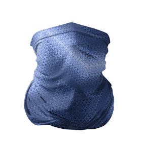Бандана-труба 3D с принтом Синий звездный современный узор в Новосибирске, 100% полиэстер, ткань с особыми свойствами — Activecool | плотность 150‒180 г/м2; хорошо тянется, но сохраняет форму | абстрактный | звезда | молодежный | патриотичный | синий