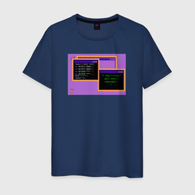 Мужская футболка хлопок с принтом Кодинг на фиолетовой Retro OS   Be Awesome в Санкт-Петербурге, 100% хлопок | прямой крой, круглый вырез горловины, длина до линии бедер, слегка спущенное плечо. | 404 | 90s | 90е | cmd | code | graphic design | it | modern | neon | neon graphic | programmer | programming | ит | кодинг | комп | компьютер | модерн | програмист | программирование | ретро | ретро дизайн | розовый | стиль 90х
