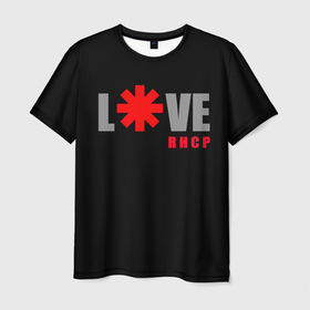 Мужская футболка 3D с принтом Love RHCP | Red Hot Chili Peppers в Тюмени, 100% полиэфир | прямой крой, круглый вырез горловины, длина до линии бедер | Тематика изображения на принте: by | californication | chili | freaky | fruscia | getaway | hot | im | john | logo | love | pepper | peppers | red | rough | styley | the | unlimited | way | with | you | бальзари | горячий | джон | кидис | красный | майкл | перец | смит | чад | энтони