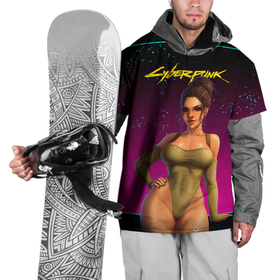 Накидка на куртку 3D с принтом sexy сyberpunk Panam 18+ в Тюмени, 100% полиэстер |  | 2077 | cyberpunk | cyberpunk 2077 | judy | night city | vi | ви | джуди | жуди | кибер | киберпанк | найтсити | панк