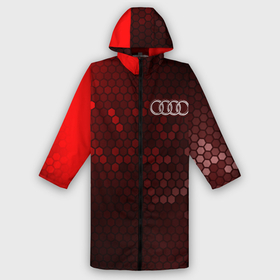 Дождевик унисекс 3D с принтом AUDI + Соты в городе Новоалтайск,  |  | audi | auto | logo | moto | quattro | sport | symbol | авто | автомобильные | ауди | кватро | лого | логотип | логотипы | марка | мото | символ | соты | спорт | шильдик