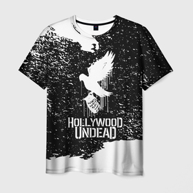 Мужская футболка 3D с принтом Hollywood Undead   CHAOS Out Now в Курске, 100% полиэфир | прямой крой, круглый вырез горловины, длина до линии бедер | full | hollywood | hollywood undead | lyrics | music | official | records | rock | song | theextremeundead | undead | video | youtube