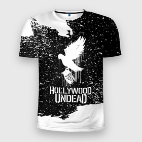 Мужская футболка 3D Slim с принтом Hollywood Undead   CHAOS Out Now в Белгороде, 100% полиэстер с улучшенными характеристиками | приталенный силуэт, круглая горловина, широкие плечи, сужается к линии бедра | full | hollywood | hollywood undead | lyrics | music | official | records | rock | song | theextremeundead | undead | video | youtube