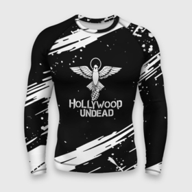 Мужской рашгард 3D с принтом hollywood undead logo ,  |  | full | hollywood | hollywood undead | lyrics | music | official | records | rock | song | theextremeundead | undead | video | youtube
