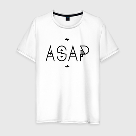 Мужская футболка хлопок с принтом asap   rihanna в Санкт-Петербурге, 100% хлопок | прямой крой, круглый вырез горловины, длина до линии бедер, слегка спущенное плечо. | aap rocky | asap | asap mob | asap rocky | everyday | fashion killa | freestyle | ld | my mix | praise the lord | rap | rihanna