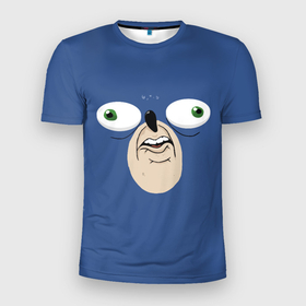 Мужская футболка 3D спортивная с принтом Смешной Ежик в Белгороде, 100% полиэстер с улучшенными характеристиками | приталенный силуэт, круглая горловина, широкие плечи, сужается к линии бедра | Тематика изображения на принте: ежик | игры | смешные | соник | фильмы