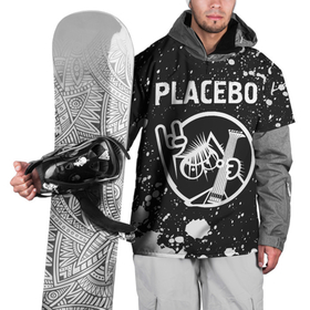 Накидка на куртку 3D с принтом Placebo   КОТ   Брызги в Тюмени, 100% полиэстер |  | band | metal | paint | placebo | rock | брызги | группа | кот | краска | пласибо | плацебо | рок