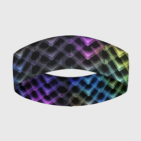 Повязка на голову 3D с принтом Color vanguard pattern 2025  Neon в Новосибирске,  |  | color | fashion | neon | pattern | vanguard | авангард | мода | неон | узор | цвет