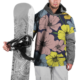Накидка на куртку 3D с принтом Цветы Винтажный Цветок , 100% полиэстер |  | flowers | природа | растение | флора | цветы