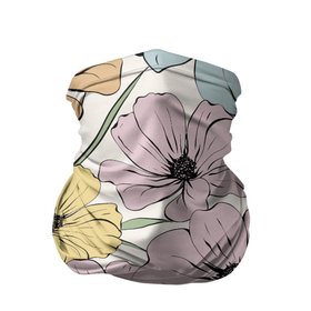 Бандана-труба 3D с принтом Цветы Винтажный Букет в Курске, 100% полиэстер, ткань с особыми свойствами — Activecool | плотность 150‒180 г/м2; хорошо тянется, но сохраняет форму | flowers | природа | растение | флора | цветы