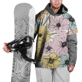 Накидка на куртку 3D с принтом Цветы Винтажный Букет , 100% полиэстер |  | flowers | природа | растение | флора | цветы