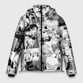 Мужская зимняя куртка 3D с принтом Ansatsu kyoshitsu pattern в Кировске, верх — 100% полиэстер; подкладка — 100% полиэстер; утеплитель — 100% полиэстер | длина ниже бедра, свободный силуэт Оверсайз. Есть воротник-стойка, отстегивающийся капюшон и ветрозащитная планка. 

Боковые карманы с листочкой на кнопках и внутренний карман на молнии. | Тематика изображения на принте: anime | karma akabane | koro sensei | nagisa shiota | аниме | анимэ | карма акабанэ | коро сэнсэй | нагиса сиота | шиото нагиса