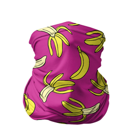 Бандана-труба 3D с принтом Banana pattern   Summer   Color в Белгороде, 100% полиэстер, ткань с особыми свойствами — Activecool | плотность 150‒180 г/м2; хорошо тянется, но сохраняет форму | banana | color | pattern | summer | банан | лето | узор | цвет