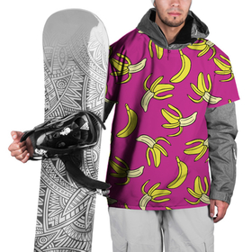 Накидка на куртку 3D с принтом Banana pattern   Summer   Color в Екатеринбурге, 100% полиэстер |  | Тематика изображения на принте: banana | color | pattern | summer | банан | лето | узор | цвет