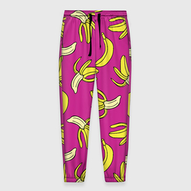 Мужские брюки 3D с принтом Banana pattern   Summer   Color , 100% полиэстер | манжеты по низу, эластичный пояс регулируется шнурком, по бокам два кармана без застежек, внутренняя часть кармана из мелкой сетки | Тематика изображения на принте: banana | color | pattern | summer | банан | лето | узор | цвет