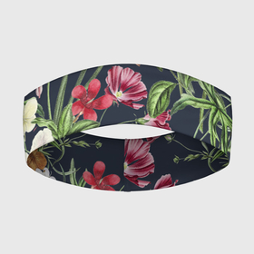 Повязка на голову 3D с принтом Цветы Розовые в городе Новоалтайск,  |  | flowers | природа | растение | флора | цветы