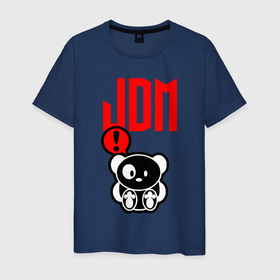 Мужская футболка хлопок с принтом JDM   Panda   Japan   Bear , 100% хлопок | прямой крой, круглый вырез горловины, длина до линии бедер, слегка спущенное плечо. | bear | japan | jdm | panda | style | медведь | панда | стиль | япония