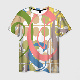 Мужская футболка 3D с принтом Абстрактный,цветной,графический рисунок.Abstraction. в Рязани, 100% полиэфир | прямой крой, круглый вырез горловины, длина до линии бедер | abstract | abstraction | абстракт | абстрактная графика | абстрактный | абстрактный рисунок | абстрактный узор | абстракция