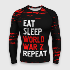 Мужской рашгард 3D с принтом Eat Sleep World War Z Repeat  Краска ,  |  | eat sleep world war z repeat | logo | paint | war z | world | брызги | вар | война | ворлд | зет | игра | игры | краска | лого | логотип | мировая | символ