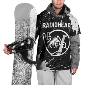 Накидка на куртку 3D с принтом Radiohead + КОТ + Краска в Тюмени, 100% полиэстер |  | band | metal | paint | radiohead | rock | брызги | группа | кот | краска | радиохед | рок