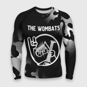 Мужской рашгард 3D с принтом The Wombats  КОТ  Камуфляж в Тюмени,  |  | band | metal | rock | the | the wombats | wombats | вомбатс | группа | камуфляж | кот | милитари | рок