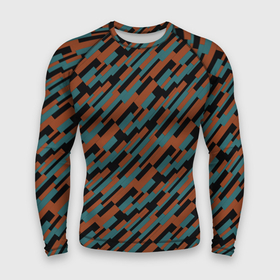 Мужской рашгард 3D с принтом Разноцветные прямоугольники абстракция в Петрозаводске,  |  | abstraction | rectangles | squares | абстракция | квадраты | линии | молодежный | оранжевый | прямоугольники | синий | современный | фигуры | черный